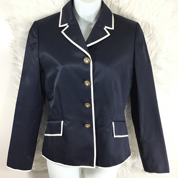 Tommy Hilfiger Jackets & Blazers - TOMMY HILFIGER Signature Button Navy Blue Blazer